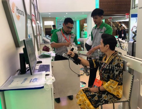 Hocoma On Twitter A Great Booth From Our Sales Partner Pt Airindo Sentra Medika At Indonesia Hospital Expo 2018
