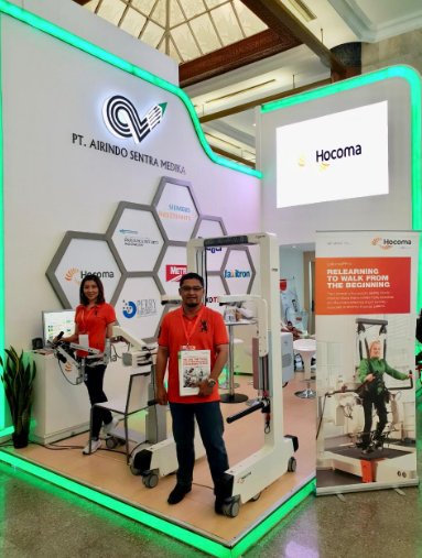 Hocoma On Twitter A Great Booth From Our Sales Partner Pt Airindo Sentra Medika At Indonesia Hospital Expo 2018