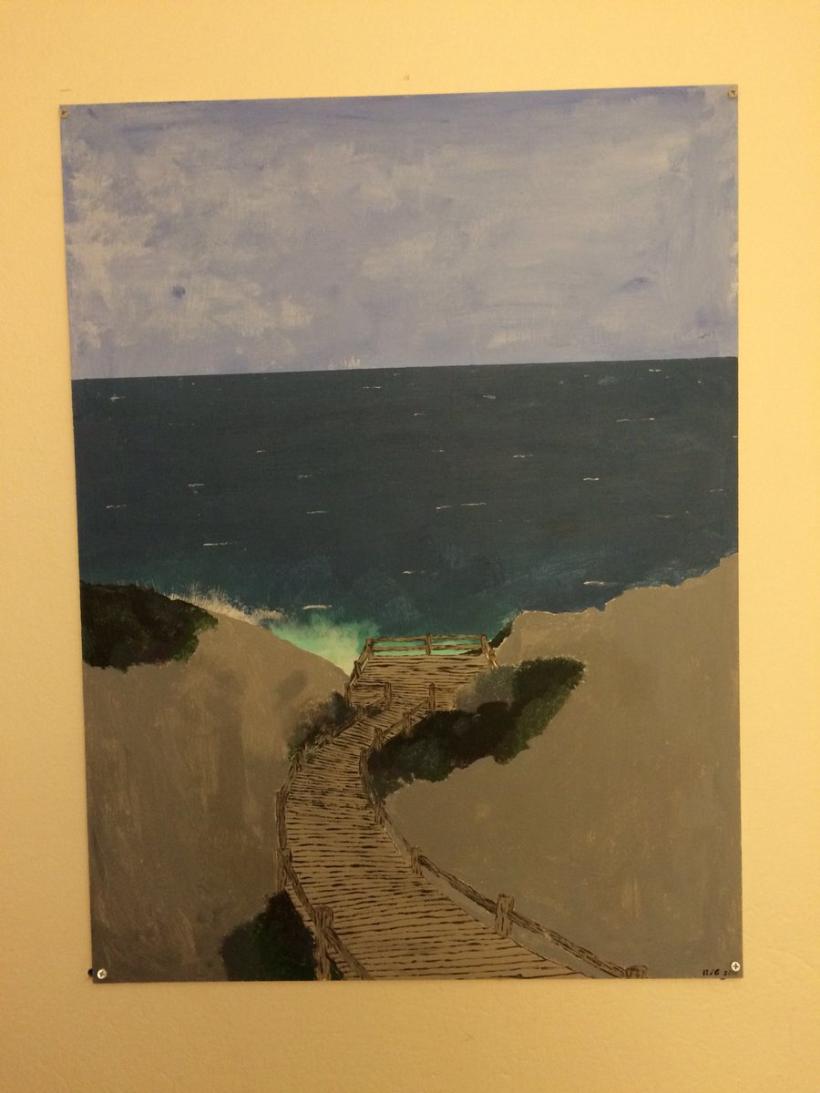 Elevalster från Elevens valkursen ”Måleri i stort format” kommer upp på väggarna i skolan. #kallangen #Lidskol