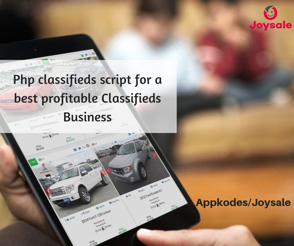 appkodes's tweet image. Snap, list, and sell is further made easy and explicit on Appkodes Php classifieds script- Joysale App. 

For More Details: bit.ly/2NwkCl6

##ClassifiedApp #LetgoClone #onlinebusiness  #ecommerce