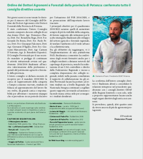 su Laboratorio Ecosostenibile ... rinnovo del Consiglio dell'Ordine di Potenza