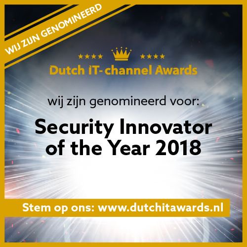 We are nominated as "Security Innovator of the year'. Please vote for us! #securityaward #cybersecurity #innovation buff.ly/2JrbU2o