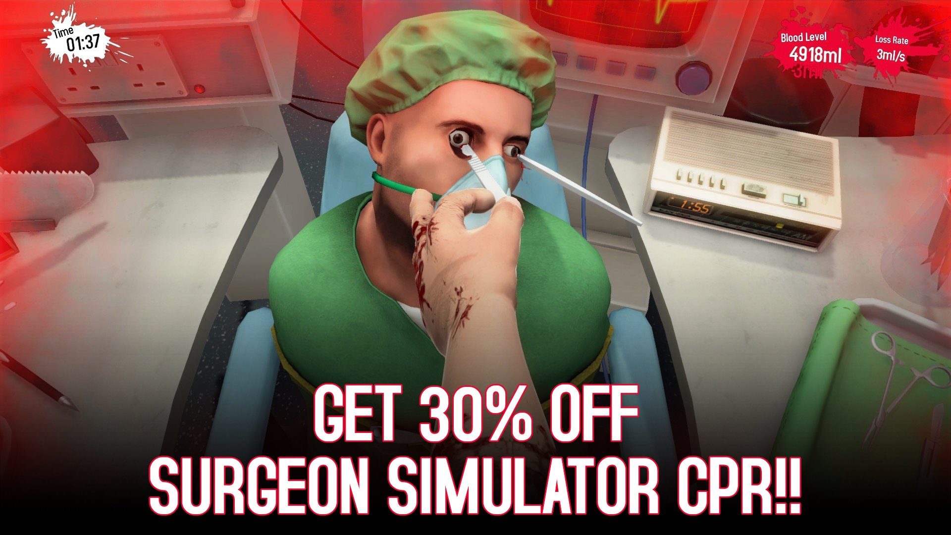 Análise, Surgeon Simulator CPR (Switch)