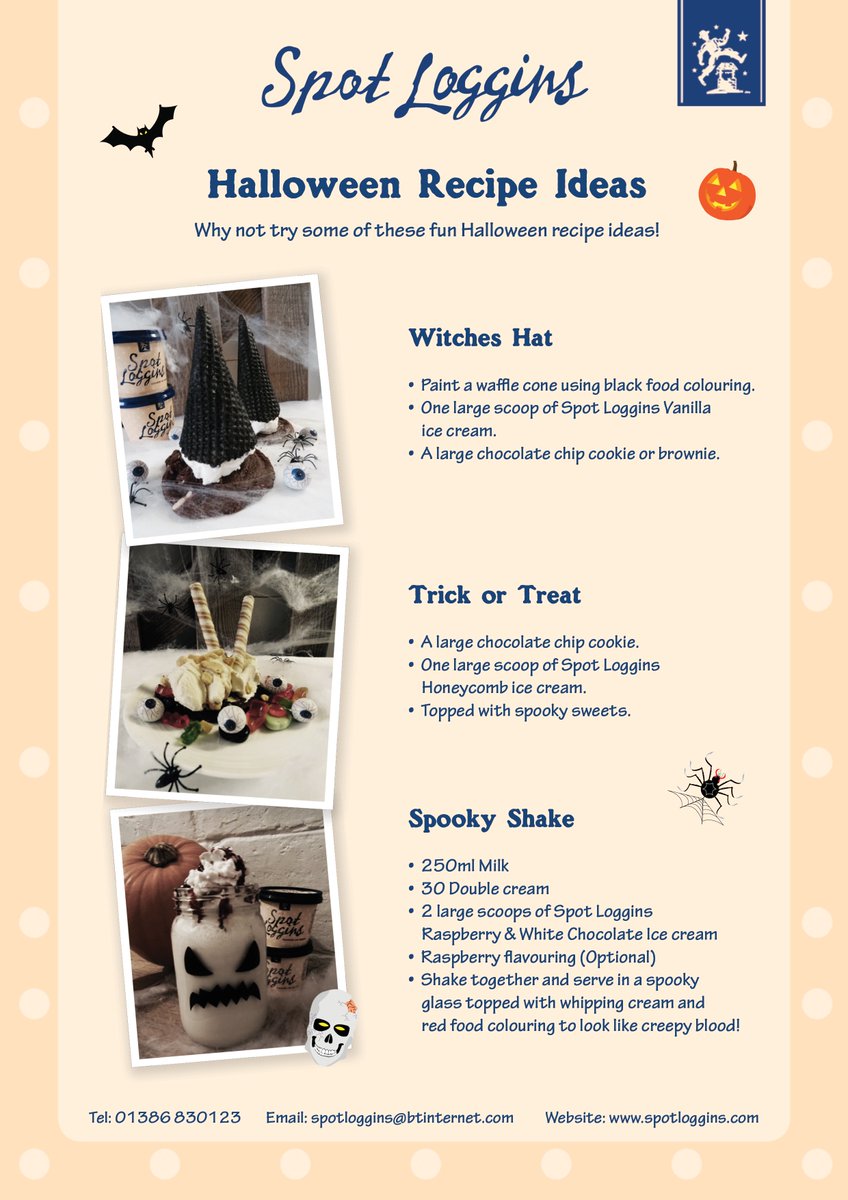 Its nearly #halloween so why not try some of our Spooky Recipes #icecream #icecreamrecipes #spookyflavours