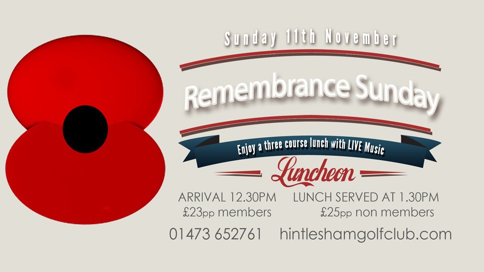 Hintlesham Golf Club (@hintleshamgc) on Twitter photo Join us for lunch on Remembrance Sunday with live music from <a href="/ThreeChordettes/">The Three Chordettes</a> #RemembranceDay #LestWeForget #livemusic #musictobringbackmemories Join us for lunch on Remembrance Sunday with live music from <a href="/ThreeChordettes/">The Three Chordettes</a> #RemembranceDay #LestWeForget #livemusic #musictobringbackmemories