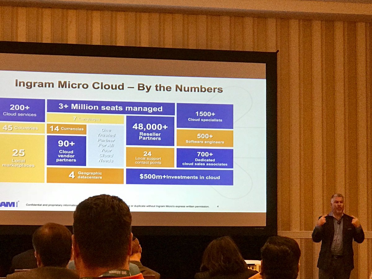 GregMillerTech's tweet image. Tim FitzGerald discusses Ingram Micro Cloud’s strategy to help partners with their journey to the cloud. #ingrammicroone