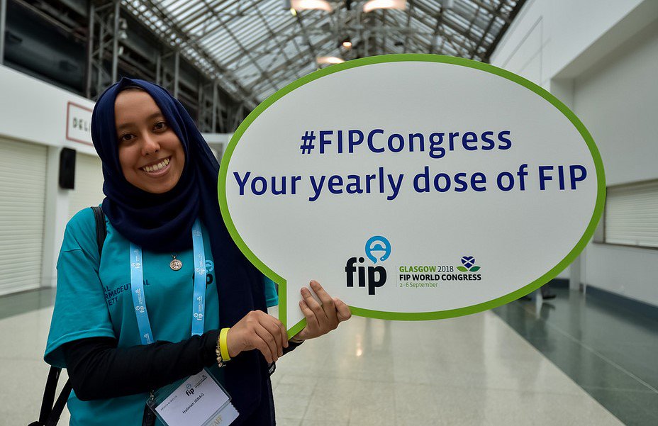 FIP_org's tweet photo. Want to know what it’s like being part of the team of student volunteers at #FIPcongress? Read "FIP world congress and me" By Halimah Isbag here: https://t.co/DNQChM5YJi #FIP2018 #FIP2019 https://t.co/irNAzIMQ1W