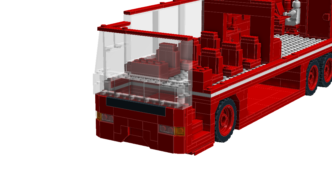 Thanks to some online #inspiration, the front of the #tourbus is no longer so flat.
Still no progress on the door mechanisms...