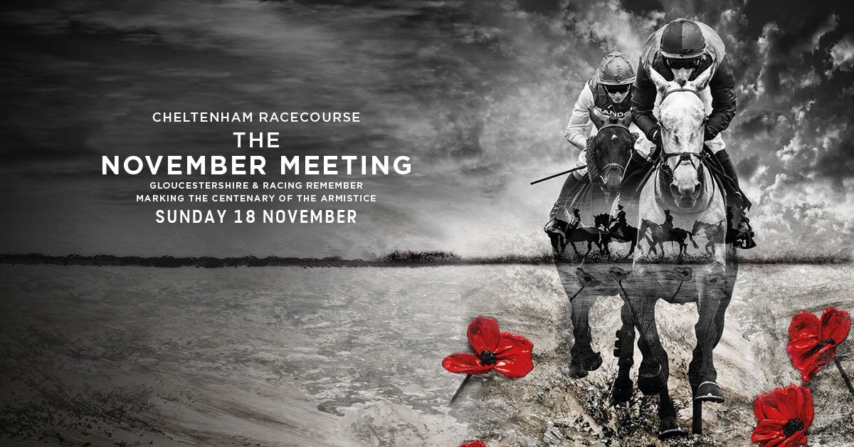 #TheNovemberMeeting is around the corner and we have three days packed full of action. 

Have you seen all we have going on as we mark the centenary of the Armistice with Gloucestershire &amp; Racing Remember alongside <a href="/CombatStress/">Combat Stress</a>?

chelt.co/NovSun

#CheltenhamRaces