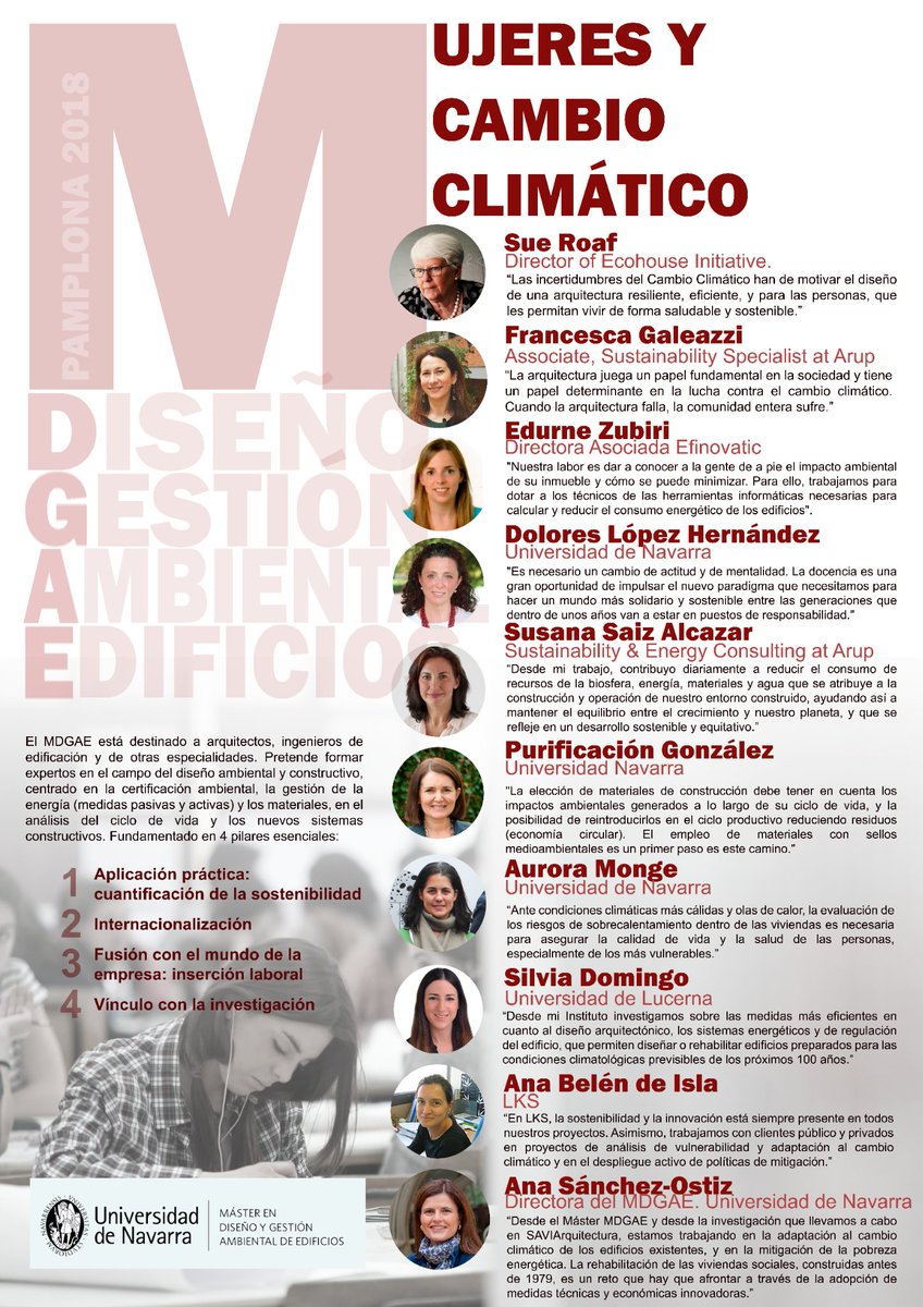 MDGAE's tweet photo. Ya disponible (link👇) la declaración #activasporelclima del pasado Encuentro Mujeres y #CambioClimático. Nos enorgullece poder contar en el máster con el genial ejemplo de estas y tantas otras grandes profesionales volcadas frente al CC https://t.co/qL230QmZ4m @etsaunav @gob_na https://t.co/SVmH3LHPjK