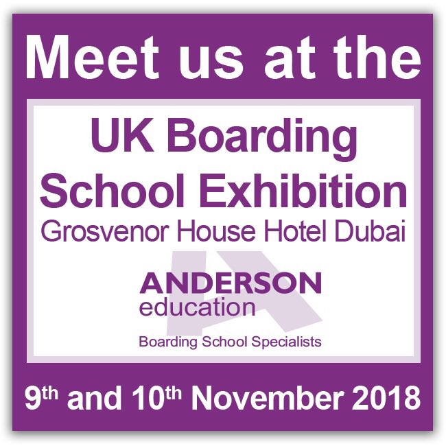 We are delighted to announce that we are attending the <a href="/An_Education/">Anderson Education</a> UK Boarding School Exhibition in Dubai on 9th and 10th November!  If you have any contacts living in the Gulf region, who would be interested, we would be delighted to meet them! facebook.com/13113006421338…
