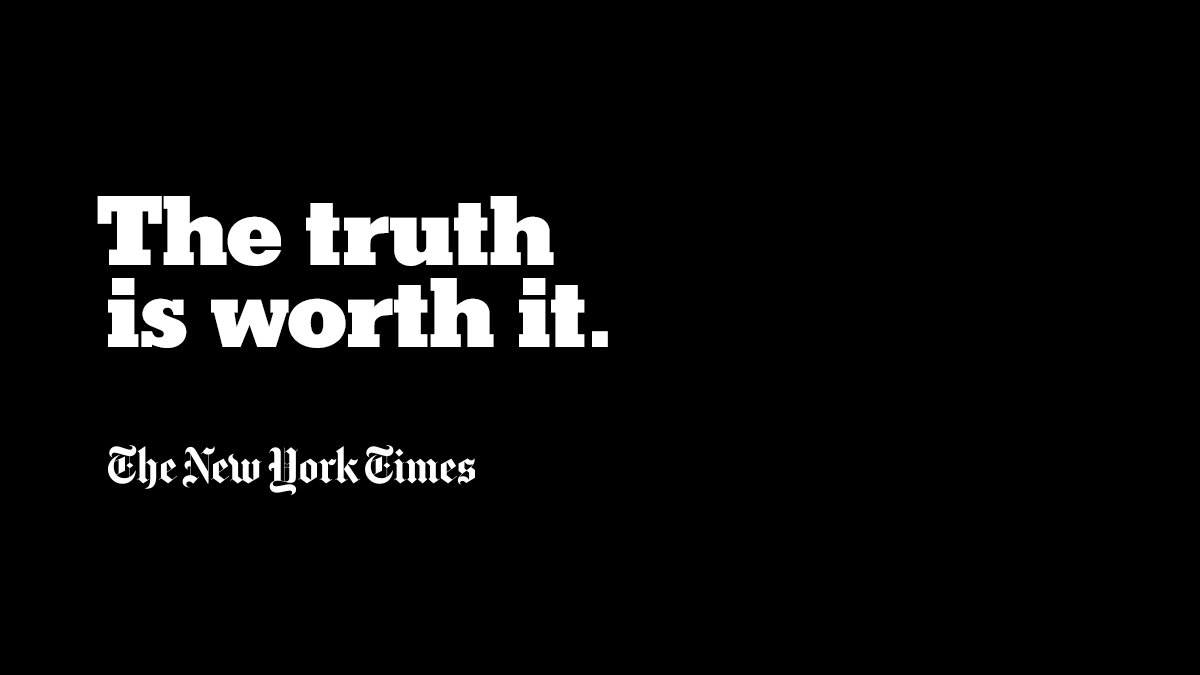 The New York Times On Twitter Journalism Has Never Been More Important In The Latest New York Times Advertising Campaign We Show The Time Effort And Rigor That Go Into Our Reporting