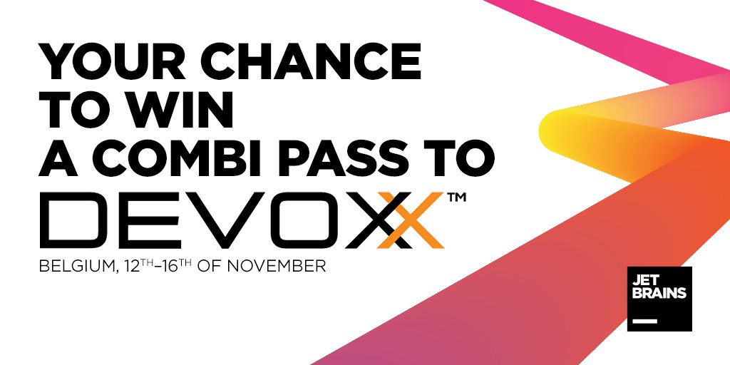 Jetbrains Congratulations Viartemev Vietroadie Ptr0cki And Vlotar Each Of You Will Receive A Combi Pass To Sold Out Devoxx Belgium We Will Be In Touch For Your Details For The Record