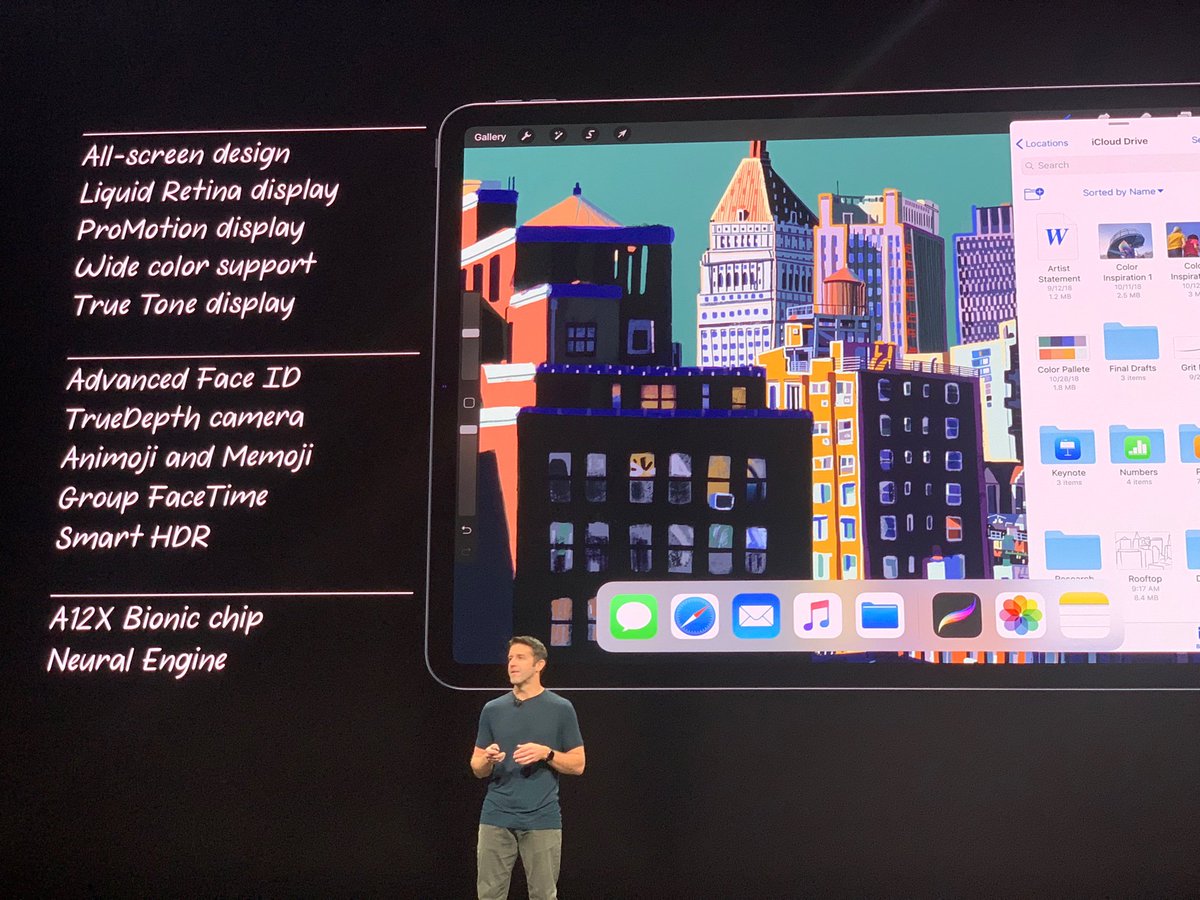 New iPad sure does look “Pro” but this font sure as hell does not.