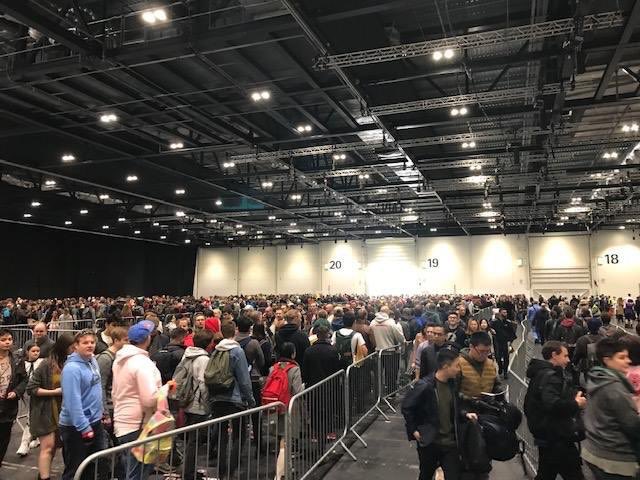 OpsSquad's tweet image. The queues at @ExCeLLondon on the weekend for #MCMcomiccon
