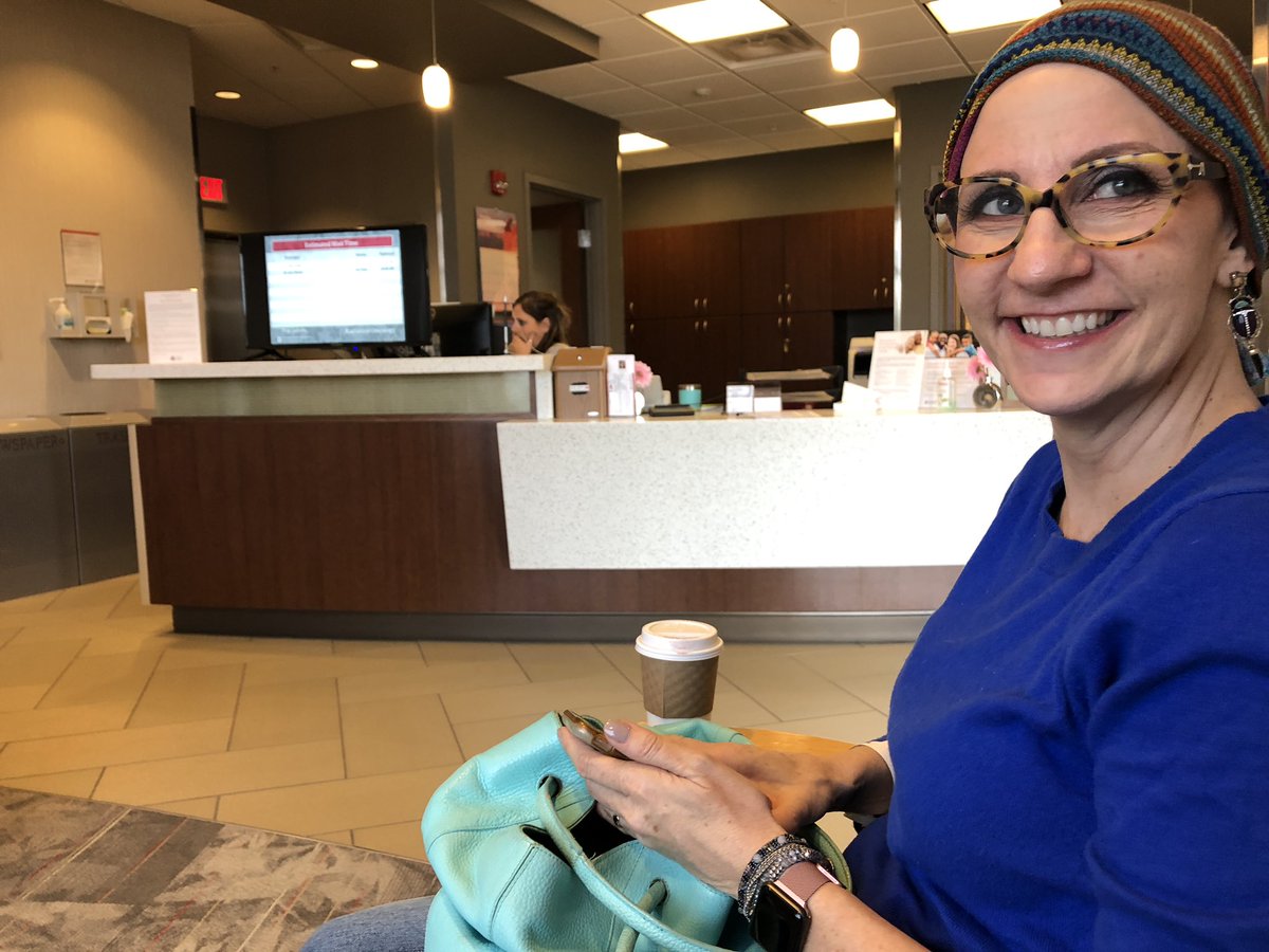 51. In Columbus with  @cincinnancy visiting an oncologist to talk about radiation treatment after the mastectomy (which is happening this month).