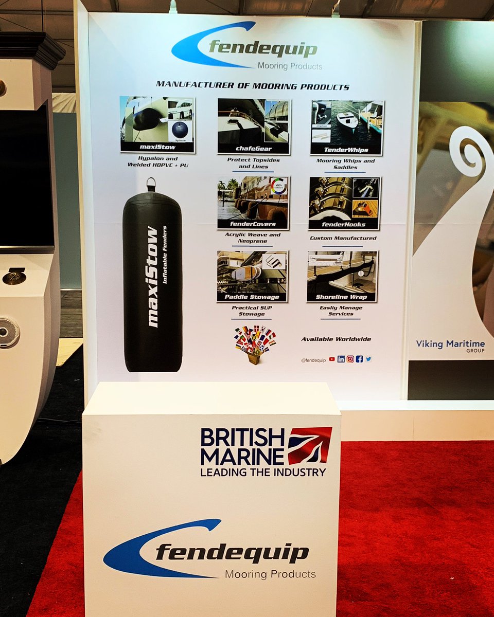 Fendequip's tweet photo. Graphics up and ready for #FLIBS2018 meet #fendequip team in the #superyacht pavilion booth 624c ##mooringProducts #inflatableFenders #hypalonFenders #fenderHooks #fenderCovers #chafeGear https://t.co/jdyA43zHEO