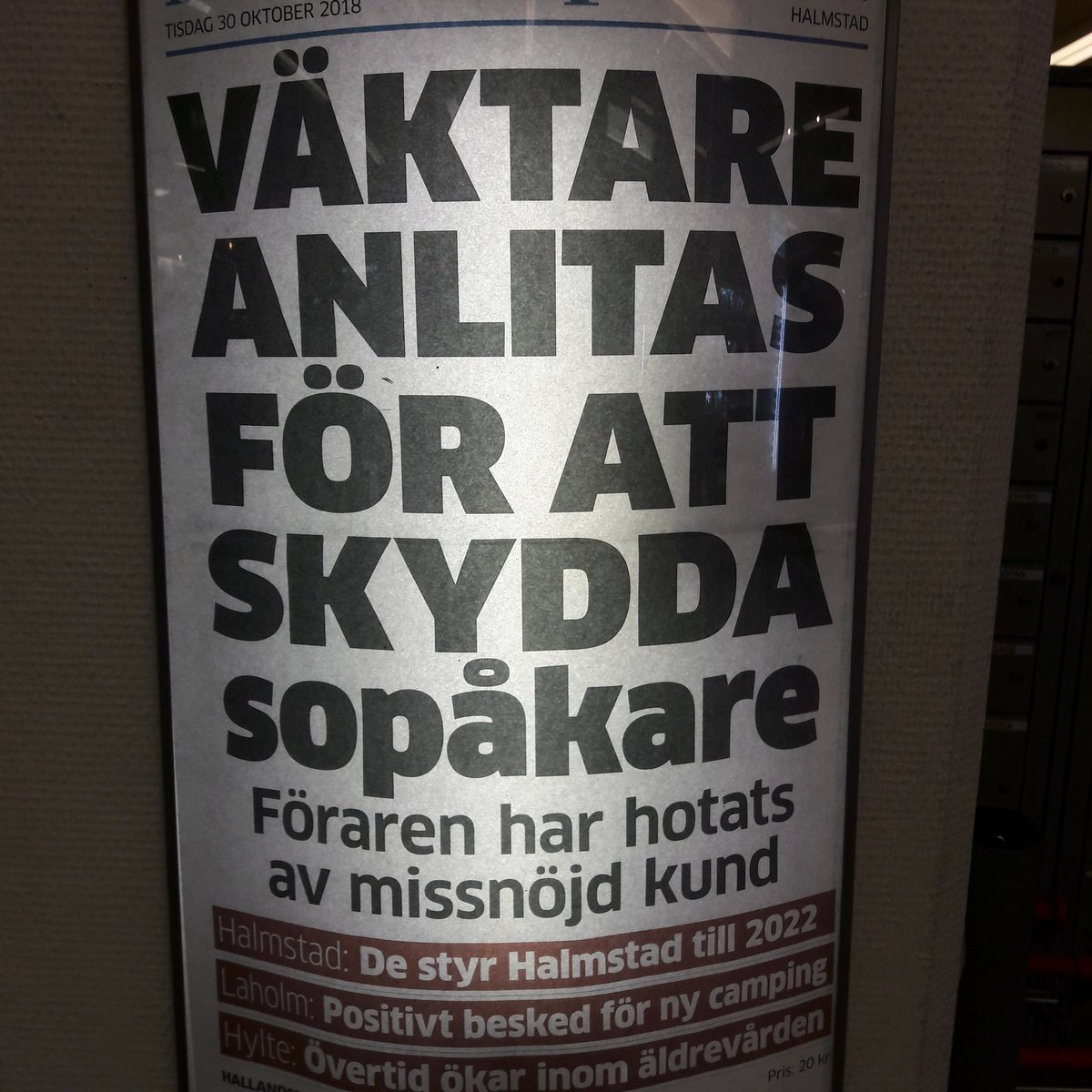 Inte lätt att vara sopåkare 😂😂😂