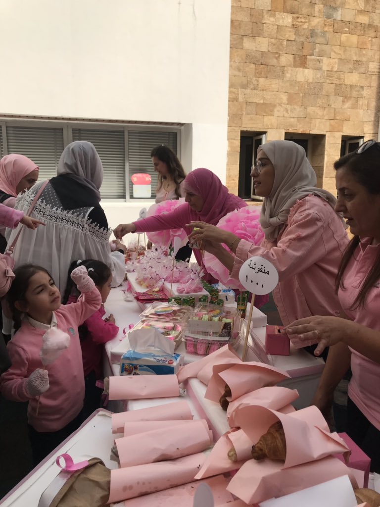 #Breast_Cancer_Awareness #food #cotton_candies #pop_corn  #candies #pies #croissant #money_donation #we_can_beat_it  @DawhaHighSchool <a href="/FThaalby/">Feda Thaalby</a> <a href="/Ghania25060931/">Ghania</a>