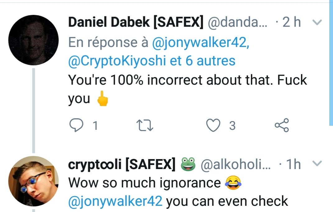 SafexParty's tweet photo. The real scammer face @dandabek #safex #danieldabek #scammers #nicetalk #verypro https://t.co/qiBXA3tRmh