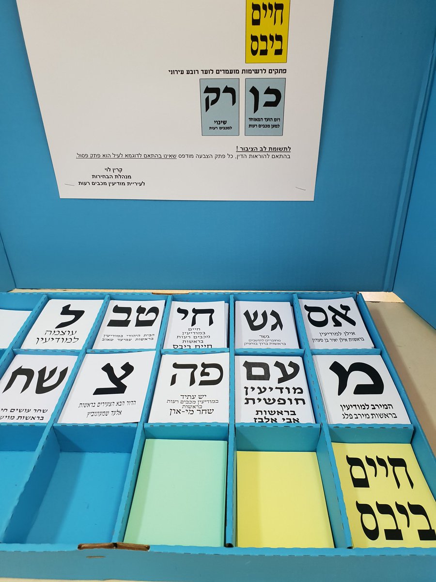 Dror_i24news's tweet image. A voté ! (dans ma ville, #Modiin ) Élections municipales en #Israël. Pour la 1ere fois depuis de nombreuses années, incertitude sur les vainqueurs dans les 3 plus grandes villes du pays #Jérusalem #TelAviv et #Haifa