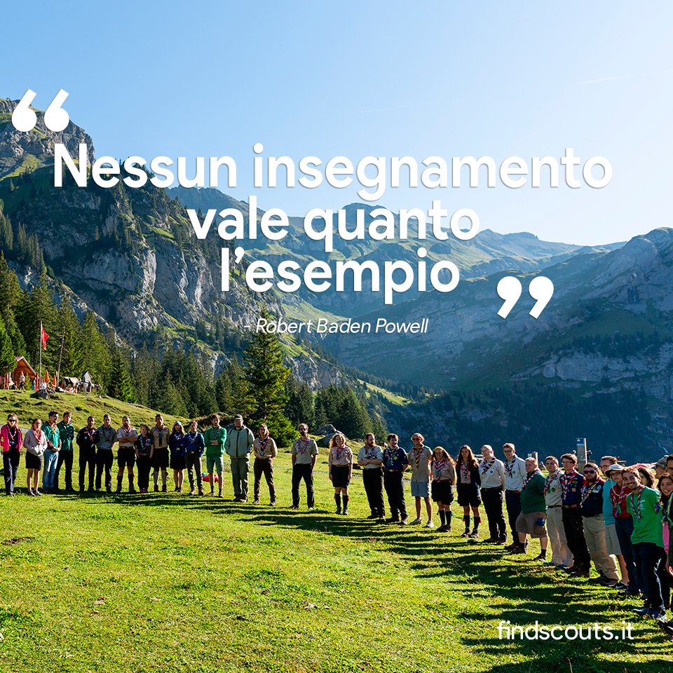 FindScouts's tweet image. "Nessun insegnamento vale quanto l'esempio"
- Robert Baden Powell

L'anno scout è appena iniziato e noi siamo pronti a ricevere tutte le vostre recensioni riguardanti i luoghi che vi hanno ospitato! 😊

▶️ findscouts.it

#agesci #cngei #seiscout #fse #masci #scout