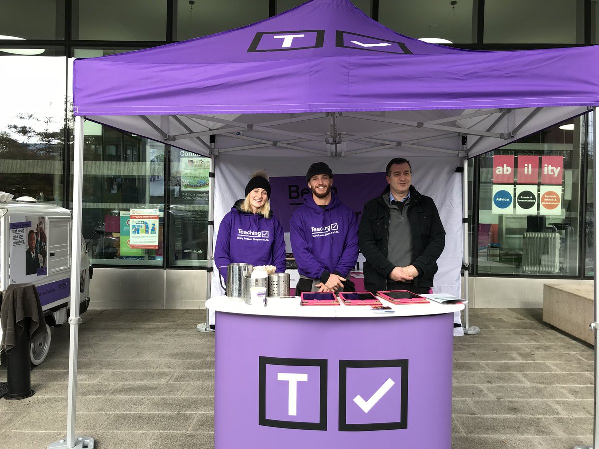 AHuntpst's tweet image. @MMUSportExcNutr @MMUNutrSciences if you are interested in finding out about teaching after your degree, pop along for a coffee and chat with @getintoteaching at the #campustoclassroom outside the Business School. They are there til 3pm. #professionaldevelopmentweek