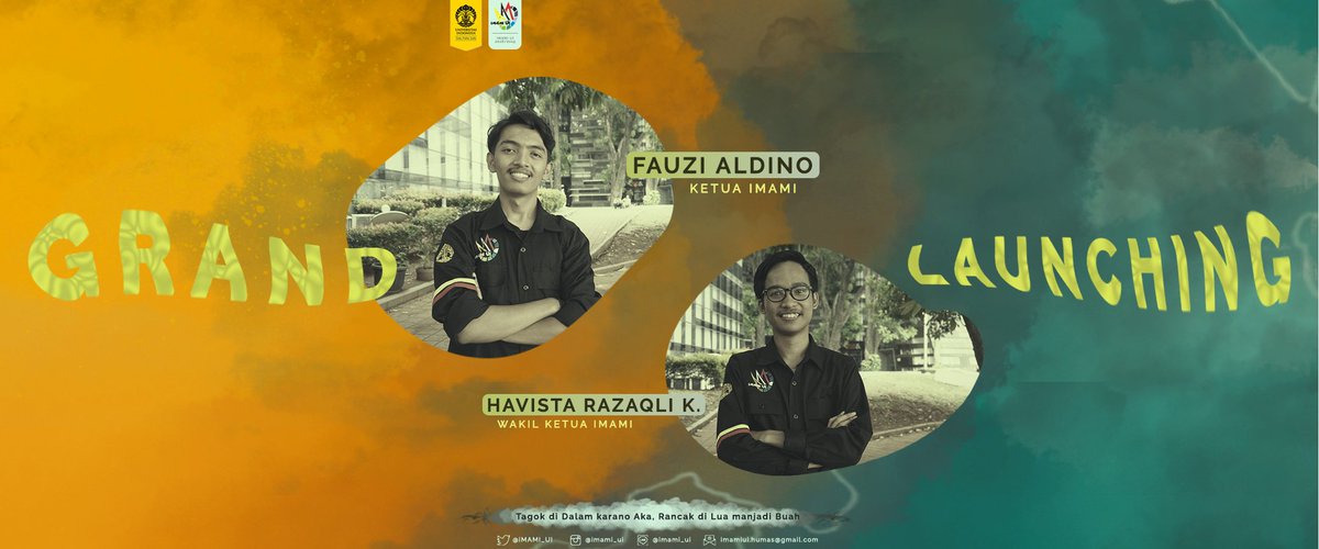 [MARI KENALAN]

Assalamualaikum dunsanak IMAMI! 
 
" Dari mata turun ke hati"
Yuk kenalan dengan PI BPH IMAMI 2018/2019
Perkenalkan
Ketua dan Wakil ketua    

IMAMI 2018/2019
Tagok di Dalam karano Aka
Rancak di Lua manjadi Buah