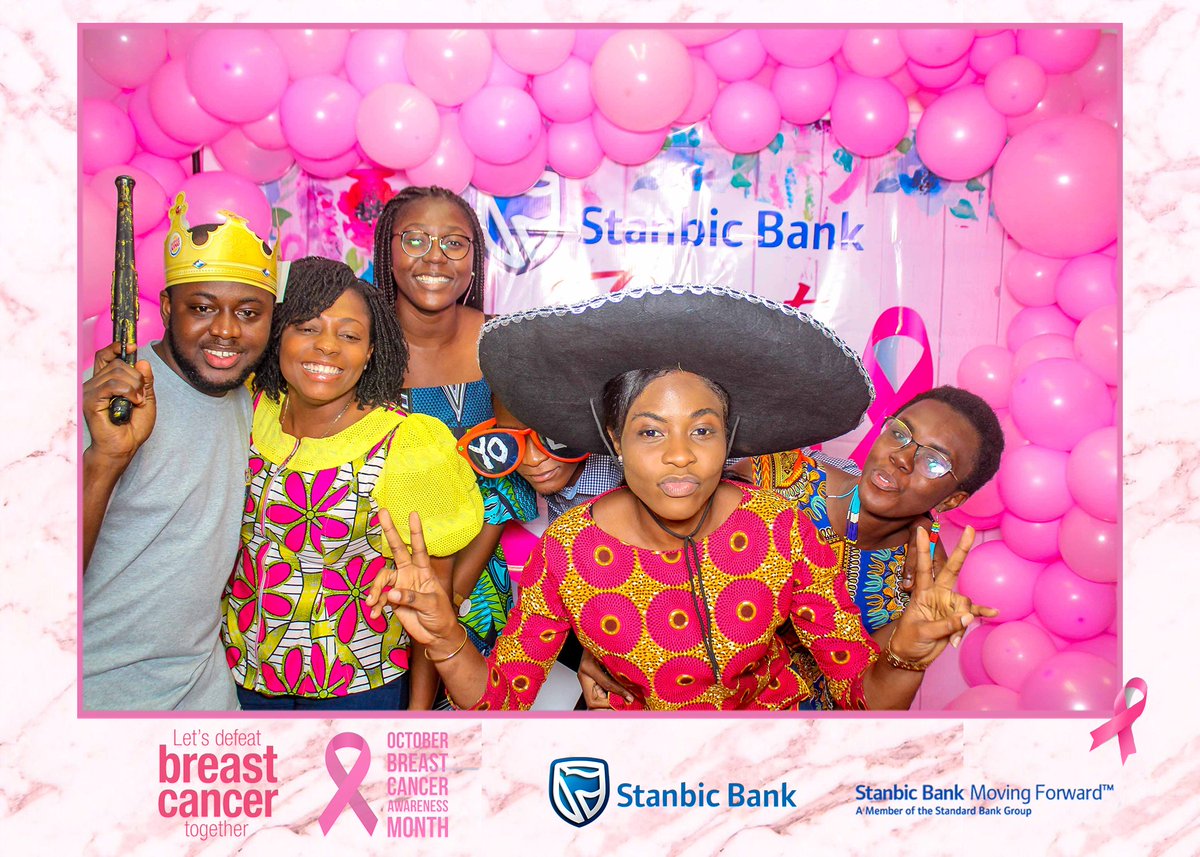 SayCheeseGH's tweet photo. Pink October with Stanbic Bank. Early detection saves lives! Get screened 🎀 #BreastCancerAwareness #BreastCancerAwarenessMonth #PinkOctober https://t.co/9JZ6Ew4P6F