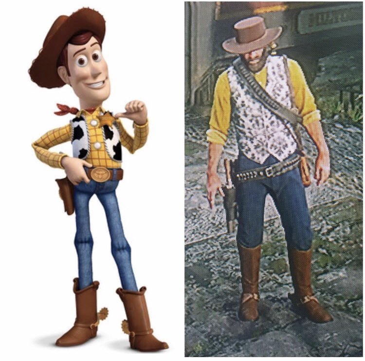 JugandoNoche's tweet photo. Cuando eres un forajido temible pero  tu peli favorita es de Disney #RDR2 https://t.co/t1ley9ne60