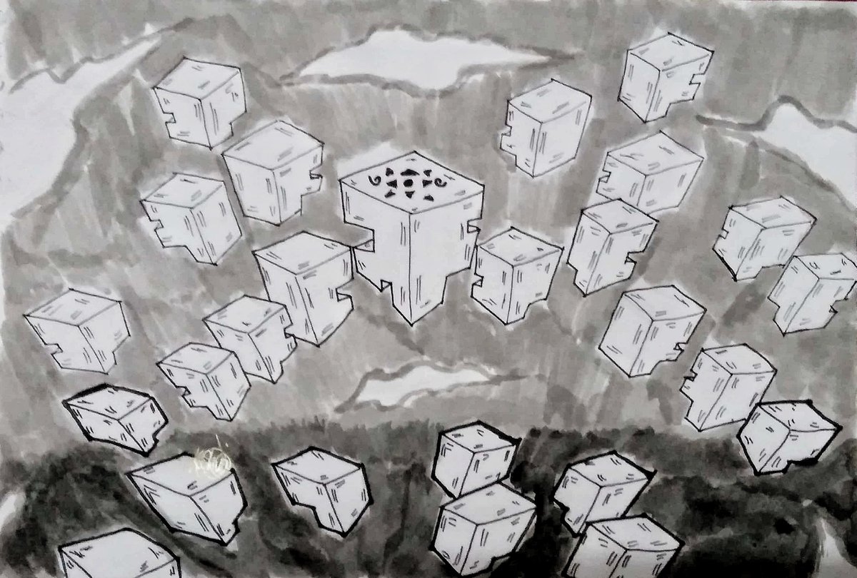 kannahkisaragi's tweet photo. "Puzzled Platforms"
from @_lonelytofu_ 's inktober prompts
#art #inkeddrawing #traditionalart #inkedart #inkworldbuild #31dayworldbuild #conceptart #backgroundconcept #puzzle #platforms #puzzledplatforms #inktober #inktober2018 #late #kannahkisaragi https://t.co/xrWZuKEN2d