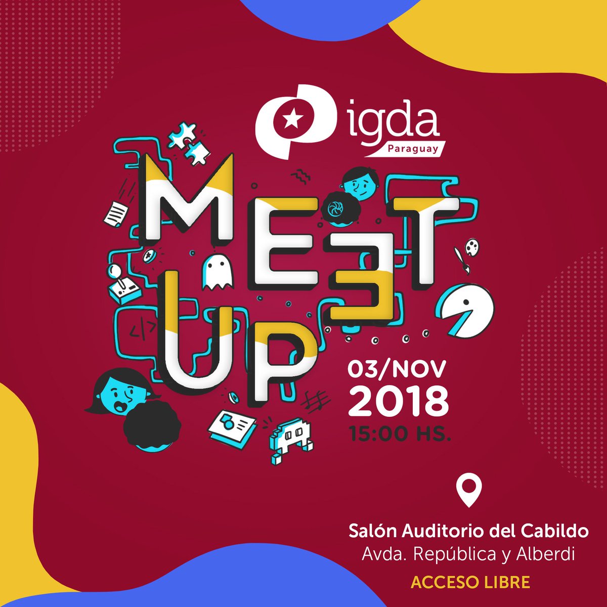 igdapy's tweet image. ¡Están todos invitados al sexto IGDA Meetup del año!

El evento está abierto para compartir sus juegos, ideas, hablar sobre Gamedev en general, o simplemente conocer el ambiente y a los devs locales.

Estaremos informando sobre las charlas ya confirmadas.

facebook.com/events/4966957…