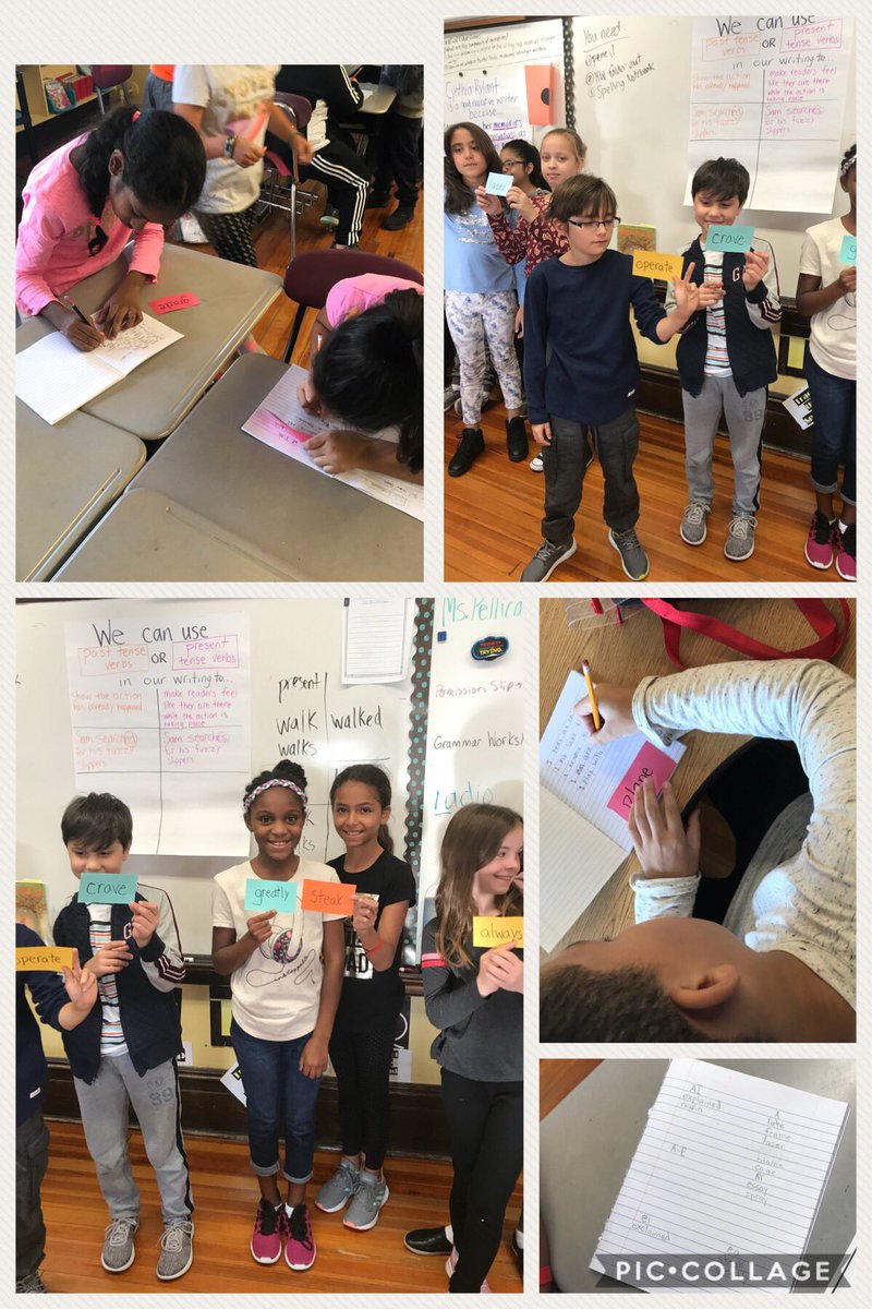 Mrs__Gallo's tweet image. Last week we incorporated Movement and Word Study! Students searched throughout the room for words with Long A sounds and then found partners who had words with the same spelling patterns. Students then wrote silly sentences with their words! #WeeWorkTogether