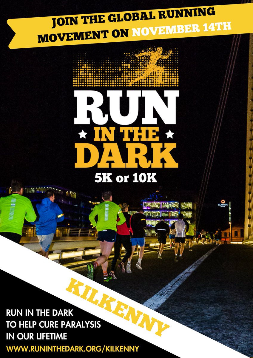 Head of #RunintheDark, @pcunniffe, is live on <a href="/kclr96fm/">KCLR 96FM</a> right now talking about #RunintheDarkKilkenny on 14th November and what your support helps to achieve - signup at runinthedark.org
