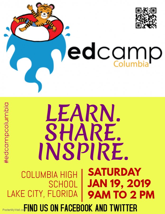 hidrat's tweet photo. Ready for some exciting professional development? Join us in January for our first annual #edcampcolumbia . @edcampColumbia #ruleoftwofeet #whatdoyouwanttolearn #learnshareinspire https://t.co/XDoAKBRCR0