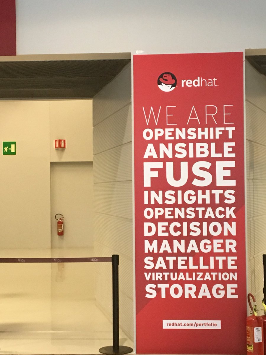 TorresaniB's tweet photo. #RedHatOSD È il giorno dell’#opnsource. Oltre 1.300 iscritti. Presente! https://t.co/BV7FiFY9Tk
