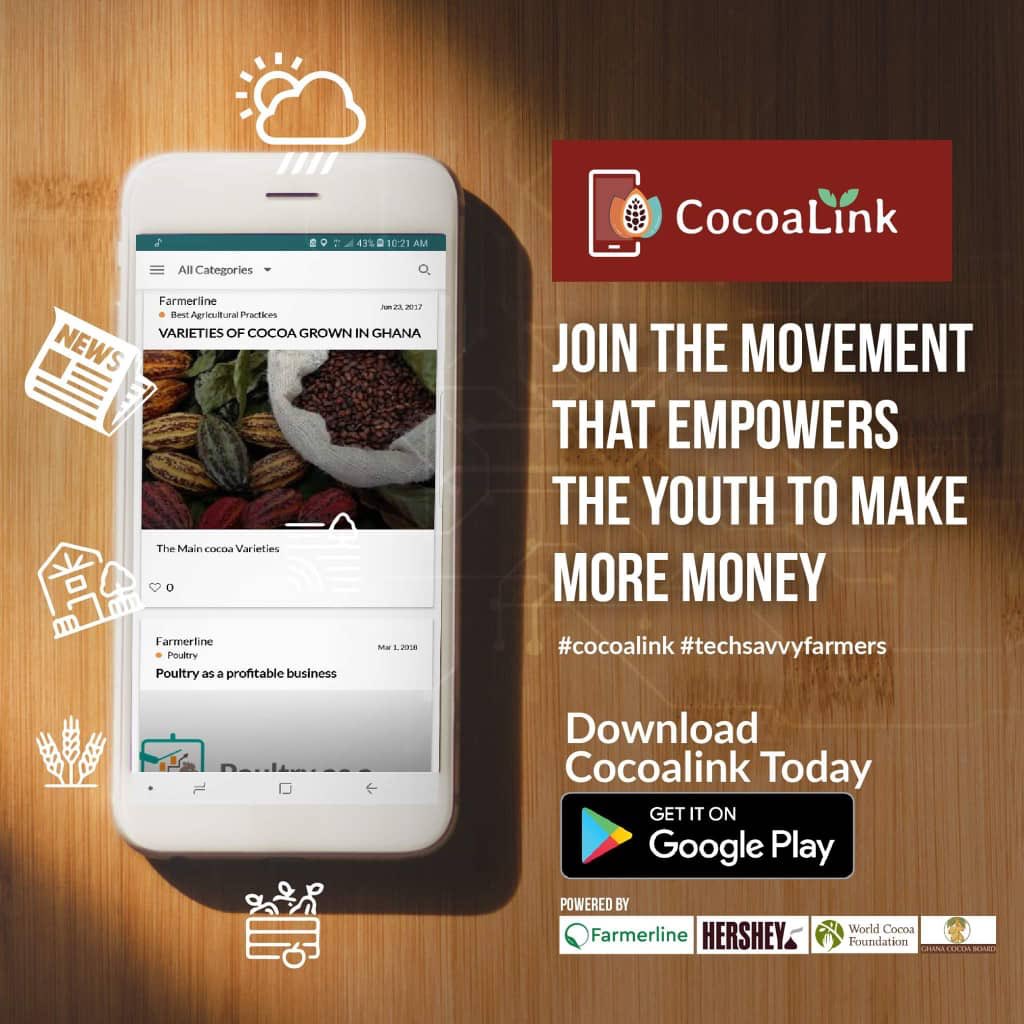 johndumelo's tweet photo. Being a farmer over the years, I know how
technology can help increase profit. This Cocoalink
app makes it even easier. Click the Link👉🏾 https://t.co/ggYXGL7ih2 &amp;
download it NOW. #CocoaLink #bestfarmer #moremoney https://t.co/p0iObI1Cyd