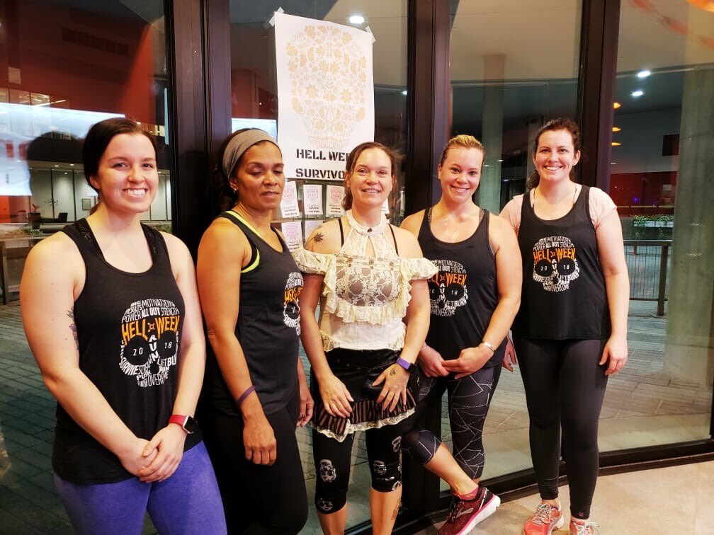 LaceyCrisp's tweet photo. I survived #HellWeek2018 @orangetheory https://t.co/VLjiJAaG4Y