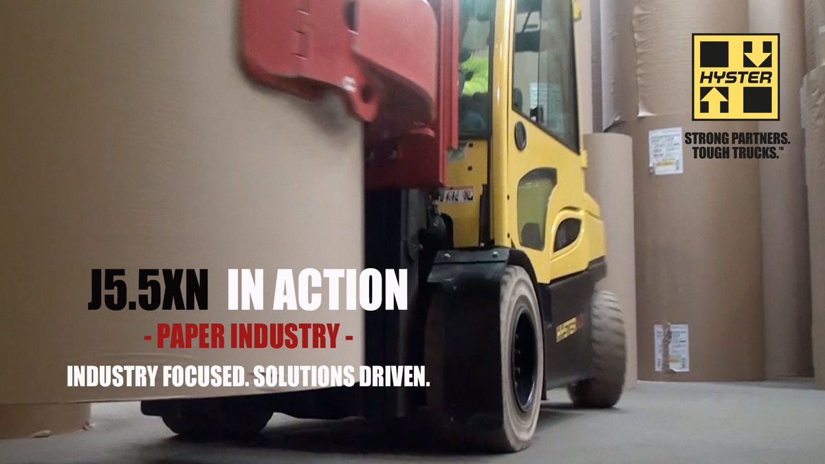 #Hyster and <a href="/Heffiq/">Heffiq</a> have delivered a unique solution for the mast to enable paper rolls at <a href="/smurfitkappa/">Smurfit Westrock</a> to be unloaded from the middle of the loading floor to a lorry, overcoming a shift in load centre and reduction in residual capacity - Watch here - youtu.be/Aj3gt6OLXqQ