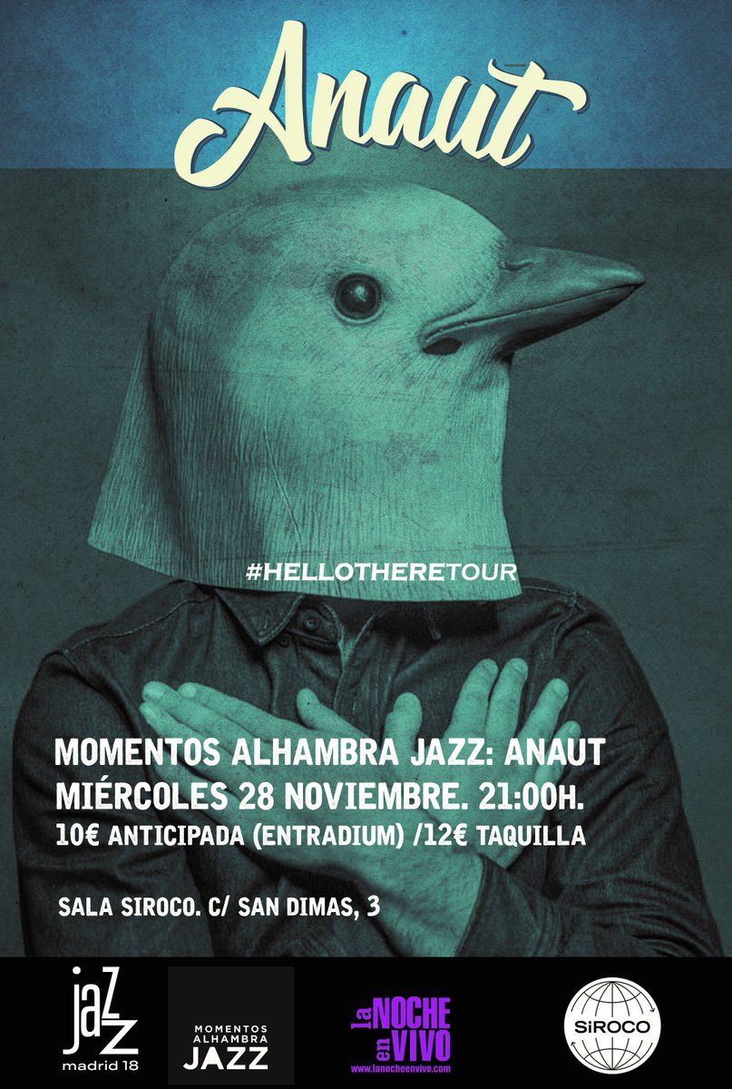 Próximamente en la <a href="/SirocoSala/">Sala Siroco</a> :

➡️ 2/Nov <a href="/ClassicLaurel/">LAUREL</a>  
➡️ 12/Nov  <a href="/kolarsmusic/">KOLARS</a>  
➡️ 17/Nov Music Hunters Party (  <a href="/TangerineFlav/">Tangerine Flavour</a> <a href="/GoteleBand/">Gotelé</a> <a href="/eclairemusic/">Éclaire</a> <a href="/Levypantszgz/">Levy Pants</a> <a href="/DeneaBand/">Denea</a> )
➡️ 22/Nov  <a href="/lspraggan/">Lucy Spraggan</a>  
➡️ 28/Nov  <a href="/anautoficial/">ANAUT</a>