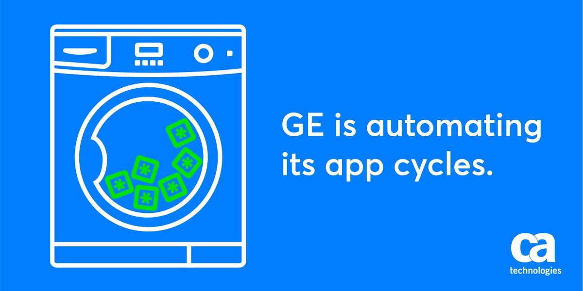CA Technologies (@cainc) on Twitter photo Apps are getting smarter—and so are appliances.
See how #automation is accelerating innovation at <a href="/GE_Appliances/">GE Appliances</a>. cainc.to/TUWeHV Apps are getting smarter—and so are appliances.
See how #automation is accelerating innovation at <a href="/GE_Appliances/">GE Appliances</a>. cainc.to/TUWeHV