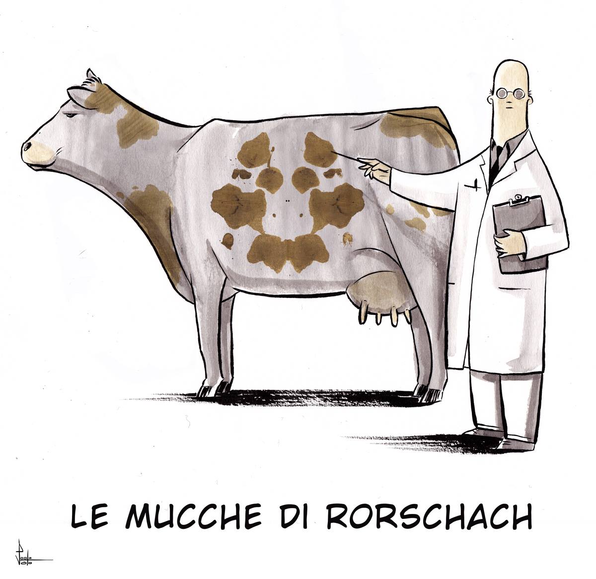 VotoPaolo's tweet photo. Ieri sera su @RadioDelta1 si รจ parlato di #mucche e patologie mentali. Forte lo sgomento quando abbiamo scoperto che in #psichiatria le mucche vengono usate non solo per descrivere i disturbi, ma anche per diagnosticarli.
#lemucchediRorschach #2cows https://t.co/U8vr7H1Y2E