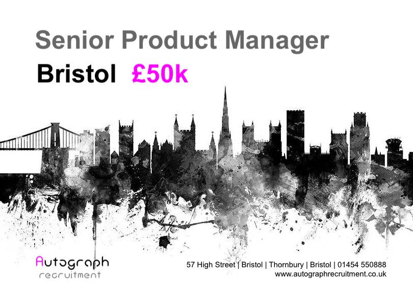 autograph_info's tweet photo. Senior Product Manager, £50k Bristol, Tel: 01454 550888 Email: jobs@autographrecruitment.com https://t.co/PRDvQrXHGl  #bristoljobs #thornburyjobs #productmanager #MedicalDevices https://t.co/TH7RxJE7lp