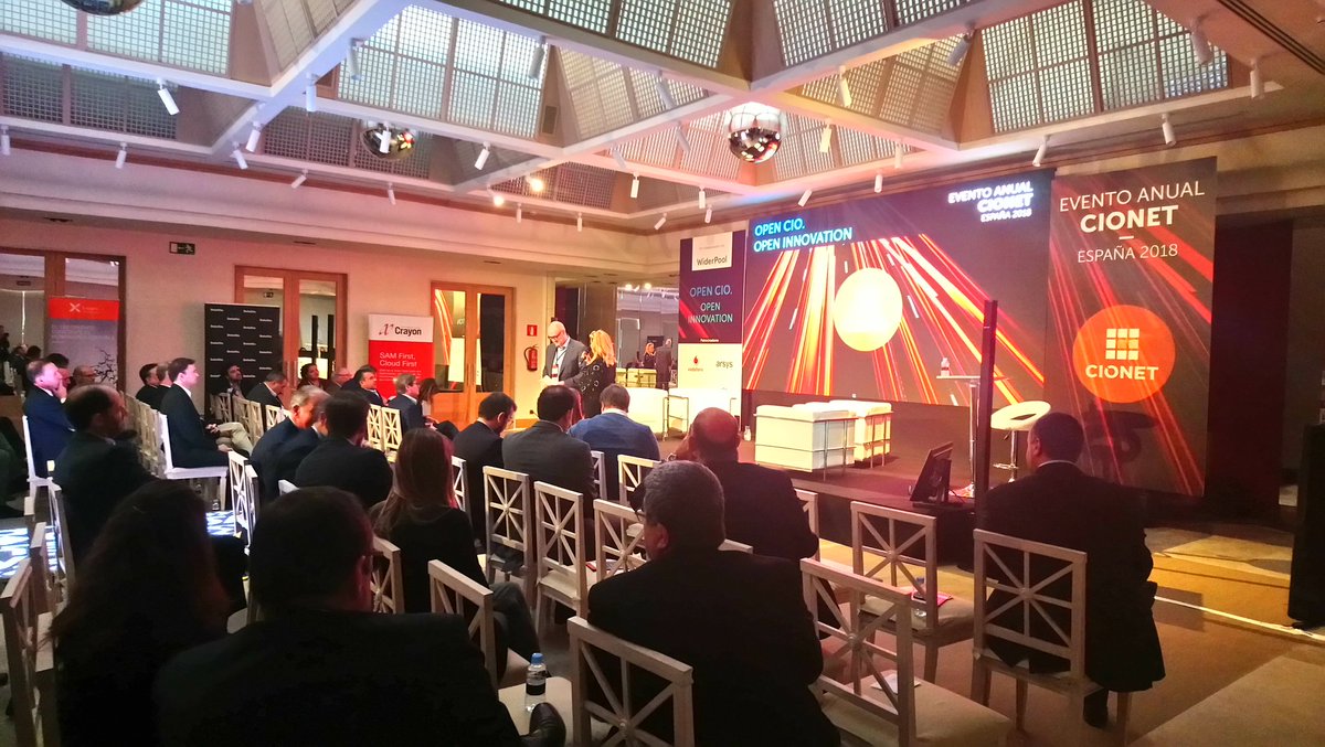 CIONET_Spain's tweet photo. Founder & Managing Director of CIONET International, @hendrikd is here to celebrate with us 10 years of @CIONET_Spain it's great to have you here! #OPENCIO https://t.co/J5OVA9f5eE