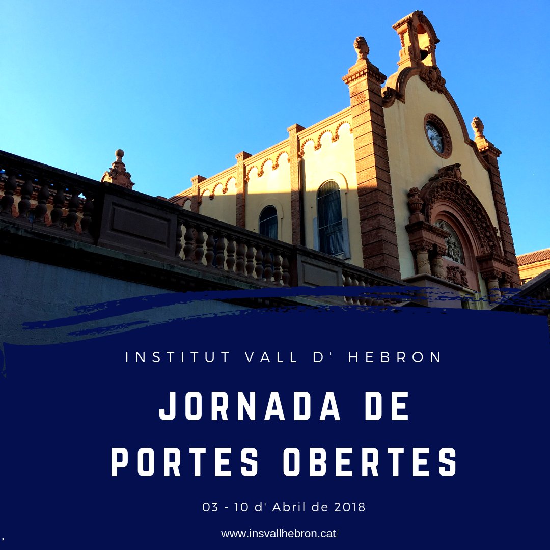 JORNADES DE PORTES OBERTES 2018!!