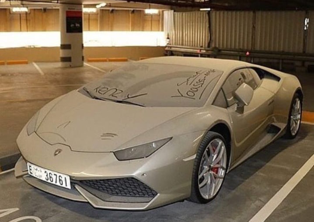 Would you take this dirty Lamborghini or a very clean Toyota camry? https://t.co/jqZAK53z0k