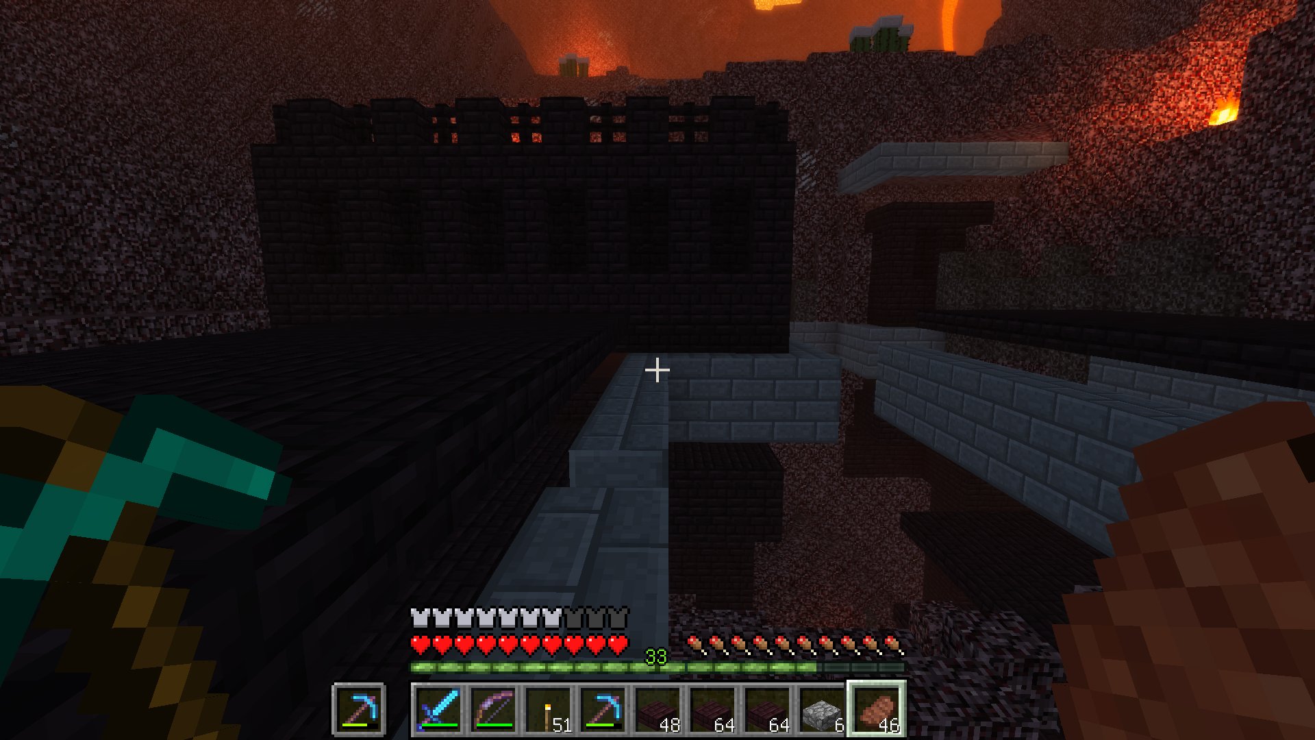 Twitter এ のがみマオ はじめ人間オクタゴン ついに新しい場所 W 溶岩のお部屋 ここはなんと５層の湧き層が作れちゃうんです ちょ お得 D ノ 溶岩は危ないので抜いておきました マインクラフト マイクラ ネザー要塞の湧き層の作り方 溶岩の