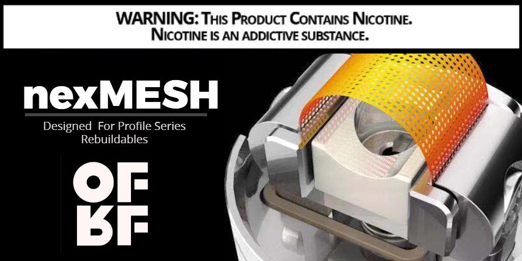 Unique triple density mesh netting. Take your flavor to the next level. #vape #coil #mesh