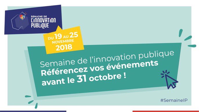 💡 #Servicespublics ! Vous souhaitez valoriser une innovation que vous avez développé cette année ? Vous souhaitez ouvrir vos portes à vos usagers et les interroger sur leurs attentes ? Il vous reste encore 2 jours pour référencer un événement dans le cadre de la #SIP2018 ! 🚀