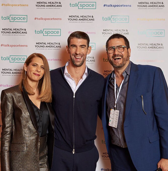 Thank you <a href="/MichaelPhelps/">Michael Phelps</a> for joining <a href="/talkspace/">talkspace</a>  #therapyforall